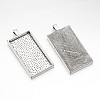 Alloy Pendant Cabochon Settings PALLOY-2418-AS-LF-5