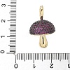 Brass Micro Pave Cubic Zirconia Pendants KK-P293-07G-3