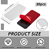 30Pcs Self-adhesion Aluminium Sheet DIY-BC0014-57P-2