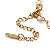 304 Stainless Steel Heart Link Bracelets for Women BJEW-C076-02A-03-3