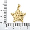 Brass Micro Pave Clear Cubic Zirconia Pendants KK-M319-20G-3