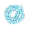 Electroplate Opaque Glass Beads Strands LS-EGLA-Q139-01A-C15-2