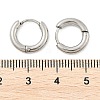 Tarnish Resistant 304 Stainless Steel Hoop Earrings EJEW-P177-P-13-3