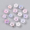 Frosted Transparent Acrylic Beads X-OACR-N137-72C-2