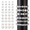500Pcs 10 Style ABS Plastic Imitation Pearl Beads KY-BY0001-02-4