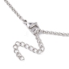 3Pcs 3 Sizes Stainless Steel Braided Chain Macrame Pouch Empty Stone Holder Pendant Necklace Making NJEW-JN04957-01-4
