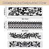 Gorgecraft 10Pcs 10 Styles Transparent Clear Plastic Embossing Template Folders DIY-GF0005-95-2