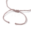 Natural Striped Agate Beads Braided Bead Bracelets for Women BJEW-JB11979-4