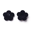 Flocky Acrylic Bead Caps OACR-I001-A06-2