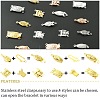 16Sets 16 Styles 304 Stainless Steel Box Clasps STAS-YW0003-04-3
