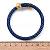 304 Stainless Steel Torque Bangles for Women BJEW-P310-22BL-5