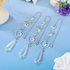 3Pcs Alloy Planet Moon Hanging Ornaments HJEW-TA00367-4