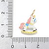 Amusement Park Brass Enamel Pendants KK-CBA7736-01F-3