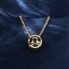 Brass Pave Cubic Zirconia Birth Stone Constellation Pendant Cable Chain Necklaces LS-NJEW-D334-01G-10-2
