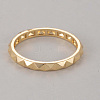 Brass Plain Band Rings for Women DQ4606-2-1