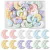 30Pcs 6 Colors UV Plating Opaque Acrylic Beads OACR-YW0004-66-1