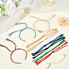 10Pcs 10 Colors Braided Cotton Cord Bracelet Making MAK-UN0001-66-2