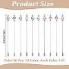 10Pcs Handmade Flower Printed Porcelain Brooches JEWB-CP00006-2