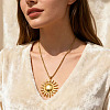 304 Stainless Steel Pendant Box Chain Necklaces for Women WGC10C0-01-2