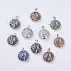 Natural & Synthetic Mixed Stone Pendants G-K234-E-1