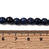 Natural Dyed Lapis Lazuli Beads Strands G-G059-6mm-7