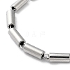 304 Stainless Steel Column Link Chain Bracelets for Women BJEW-G712-04P-2
