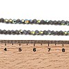 AB Color Plated Opaque Glass Beads Strands GLAA-G127-02B-4