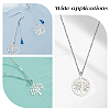 20Pcs 5 Style 304 Stainless Steel Pendants STAS-DC0005-87-5