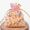 Rose Printed Organza Bags OP-R021-7x9-01-1