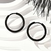 202 Stainless Steel Huggie Hoop Earrings EJEW-F111A-17mm-EB-1