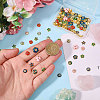 96Pcs 16 Styles Alloy Enamel Bead Caps FIND-CA0011-46-3