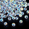 80Pcs AB Color Plated Glass Beads EGLA-TA0013-01A-4