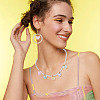 60Pcs 6 Colors Electroplate Transparent Glass Charms PALLOY-TAC0287-8
