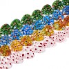Handmade Millefiori Glass Beads Strands LAMP-T021-29-1
