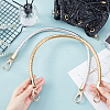 2Pcs 2 Colors PU Leather Knitting Bag Strap FIND-WR0001-66-4