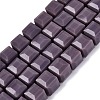 Opaque Glass Beads Strands GLAA-R041-8x8mm-C06-1