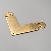 Brass Corner Protector for Cabinet Furniture KK-WH0062-239G-2