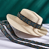 Ethnic Style Polyester Ribbon OCOR-WH0046-20-2