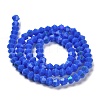 Opaque Solid Color Imitation Jade Glass Beads Strands EGLA-A039-P4mm-L11-2