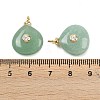 Natural Green Aventurine Pendants KK-B157-42E-06-3