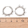 304 Stainless Steel Hoop Earring Findings STAS-D183-02B-P-2