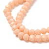 Electroplate Opaque Solid Color Glass Beads Strands EGLA-A034-P4mm-L19-3