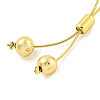 Teardrop ABS Imitation Pearl Slider Bracelets BJEW-P322-12G-3