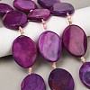 Natural Fire Crackle Agate Beads Strands G-P605-L03-01B-1