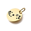 Twelve Constellations 304 Stainless Steel Enamel Pendants STAS-A148-01G-10-2
