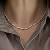 Braided Brass Ball Chain & Snake Chain Necklaces for Women FS-WG5C425-01-5