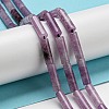 Natural Lepidolite/Purple Mica Stone Beads Strands G-G006-A01-01-2