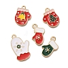 Christmas Theme Alloy Enamel Pendants FIND-M039-01C-1