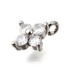 Brass Micro Pave Cubic Zirconia Pendants KK-D356-07D-P-2