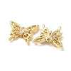 Hollow Brass Micro Pave Cubic Zirconia Pendants KK-H460-51G-2